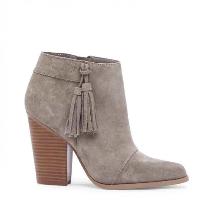 Sole Society Sole Society Talisha Tassel Heeled Bootie - Taupe