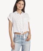 Rails Rails Women's Amelie Button Down Water Color Stars Size Xs Linen Blend From Sole Society