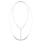 Sole Society Sole Society Geo Lines Layered Necklace - Silver