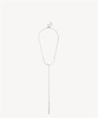 Sole Society Sole Society Curved Bar Y Necklace Silver One Size Os