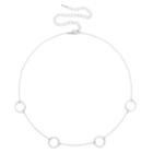 Sole Society Sole Society Plated Dainty Circle Choker - Silver-one Size