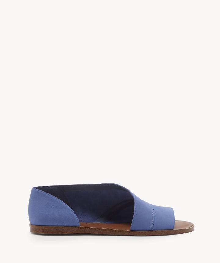 1. State 1. State Women's Celvin Asymmetrical Open Toe Flats Sky Size 5 Leather From Sole Society