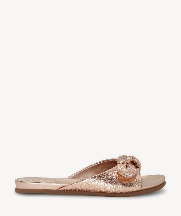 Vince Camuto Vince Camuto Ejella Bow Slides Beaming Blush Size 5 Leather From Sole Society