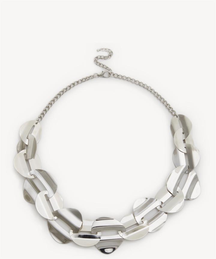Sole Society Sole Society Plated Statement Necklace Silver One Size Os