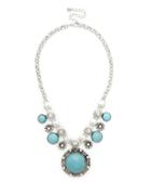 Sole Society Women's Open Sea Statement Necklace Turquoise One Size From Sole Society