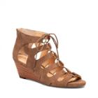 Sole Society Sole Society Freyaa Lace Up Wedge Sandal - Brindle-6.5