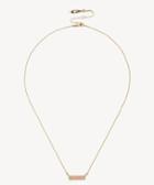 Sole Society Women's 18 Rectangle Pendant Necklace 12k Soft Polish Gold/coral Size Onesize From Sole Society