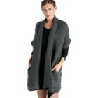 Sole Society Sole Society Navajo Chunky Cardigan Vest - Khaki-one Size