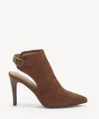Lucky Brand Lucky Brand Women's Thezza Pointed Toe Bootie Cedar Size 5 Leather From Sole Society