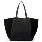 Sole Society Sole Society Wesley Slouchy Tote W/ Genuine Suede Gussets - Black