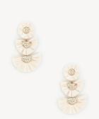 Sole Society Women's Raffia Drop Earrings Cream One Size From Sole Society