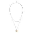 Sole Society Sole Society Geo Layered Necklace - Silver
