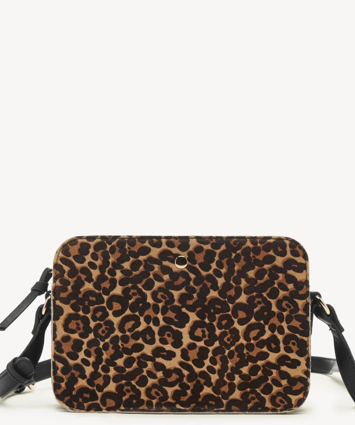 Sole Society Women's Torie Crossbody Bag Faux Leather Leopard Combo From Sole Society