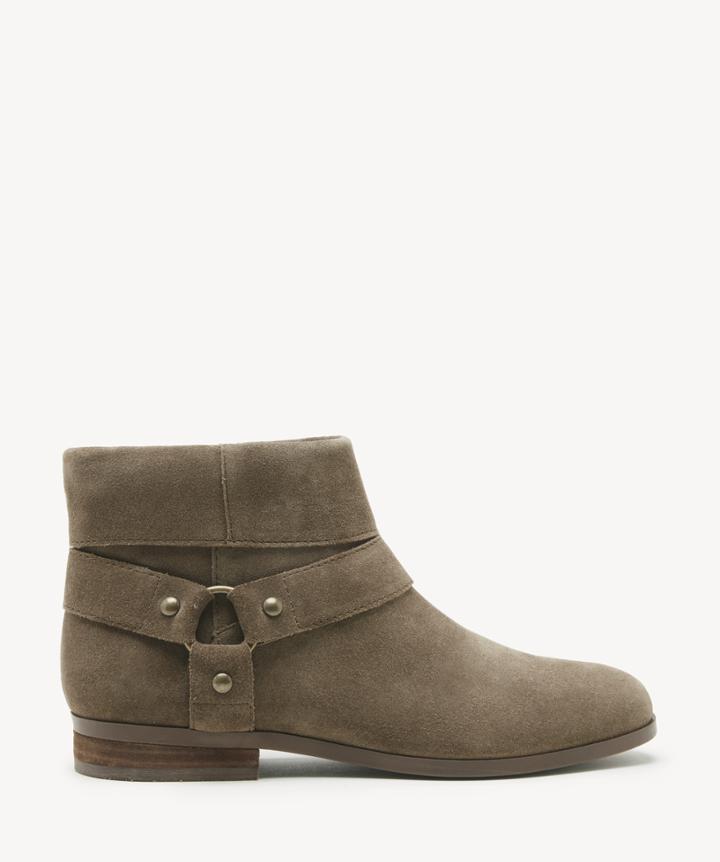 Sole Society Women's Brighid Flats Bootie Antique Green Size 5 Suede From Sole Society