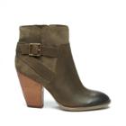 Sole Society Sole Society Hollie Heeled Bootie - Olive Army-5