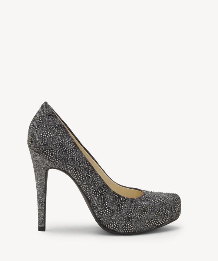Jessica Simpson Jessica Simpson Women's Parisah4 Platform Pumps Pewter Multi Size 5 Glitter Leopard From Sole Society