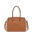 Sole Society Sole Society Lexington Whipstitch Handle Satchel - Cognac