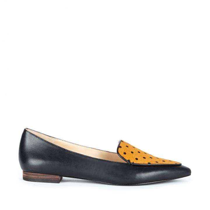 Sole Society Sole Society Cammila Pointed Toe Smoking Slipper - Black Acorn