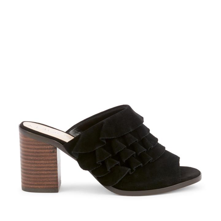 Sole Society Sole Society Frannie Ruffle Mule - Black
