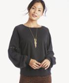 Sanctuary Sanctuary Women's Nico Studded Sweatshirt In Color: Faded Black Size Xs From Sole Society