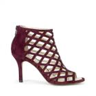 Sole Society Sole Society Portia Caged Mid Heel - Dark Eggplant-5.5