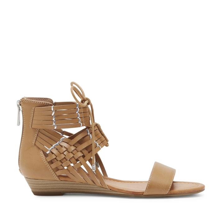 Jessica Simpson Jessica Simpson Lourra Wedge Lace Up Sandal - Buff-6