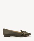 Sole Society Women's Lydiah Pointed Toe Flats Dark Olive Size 5 Suede Velvet From Sole Society
