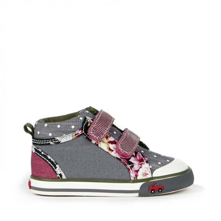 See Kai Run See Kai Run Kya Sporty Sneakers - Gray-5t