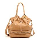Sole Society Sole Society Marja Quilted And Chain Hobo - Camel-one Size