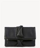 Sole Society Sole Society Lenore Vegan Foldover Clutch W/ Panel Bow Detail