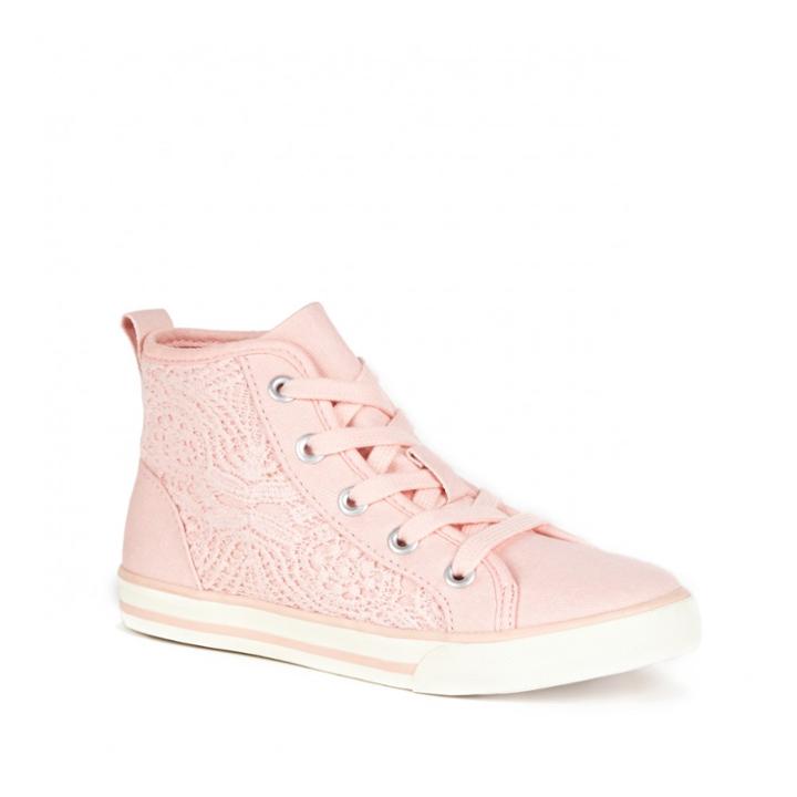 Hanna Andersson Hanna Andersson Frida High Top Sneaker - Peach Blossom-8t
