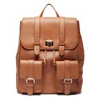 Sole Society Sole Society Shaw Backpack W/ Front Pockets - Cognac-one Size