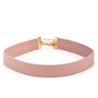 Sole Society Sole Society Genuine Leather Choker - Blush