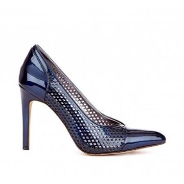 Solesociety Keegan Laser Cut Heel - Navy