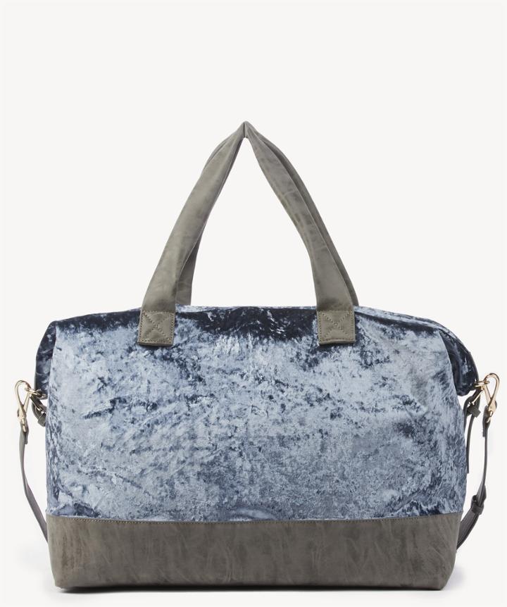 Sole Society Sole Society Venti Velvet Oversize Weekender