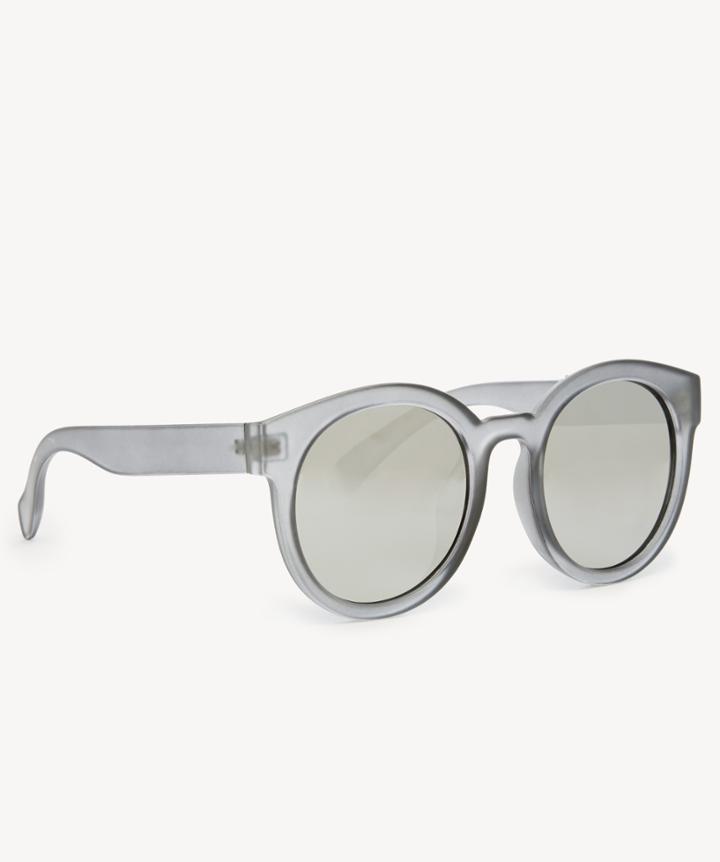 Sole Society Sole Society Janey Oversize Frosted Sunglasses Grey One Size Plastic