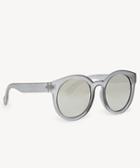 Sole Society Sole Society Janey Oversize Frosted Sunglasses Grey One Size Plastic
