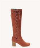 Sole Society Sole Society Arabella Lace Up Boots Rust Size 5 Suede
