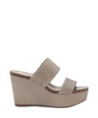 Vince Camuto Vince Camuto Varenia Strappy Wedges Silver Grey Size 5 Leather From Sole Society
