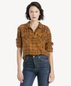 Sanctuary Sanctuary Women's Boyfriend For Life Shirt In Color: Autumn Caramel Size Xs From Sole Society