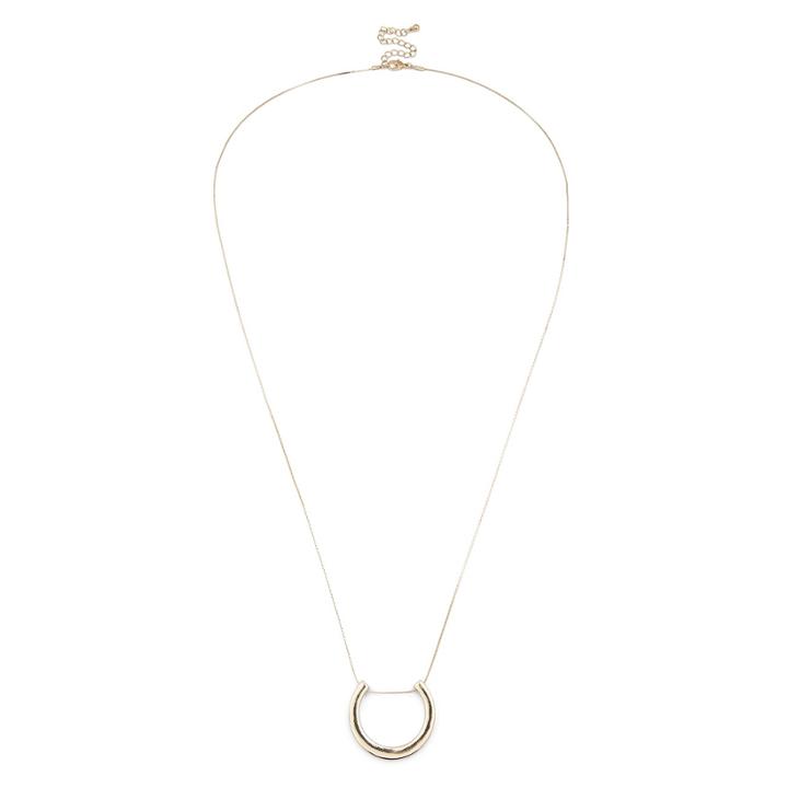 Sole Society Sole Society Modern Horseshoe Pendant - Gold