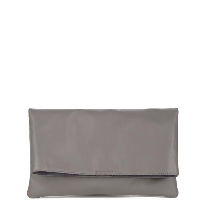 Sole Society Sole Society Melrose Slouchy Clutch - Charcoal