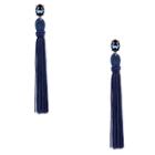 Sole Society Sole Society Long Tassel Drop Earrings - Sapphire Blue
