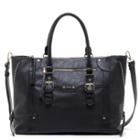 Sole Society Sole Society Susan Vegan Large Winged Tote - New Black