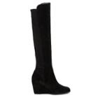 Sole Society Sole Society Laila Tall Wedges Boots Black Size 5 Suede
