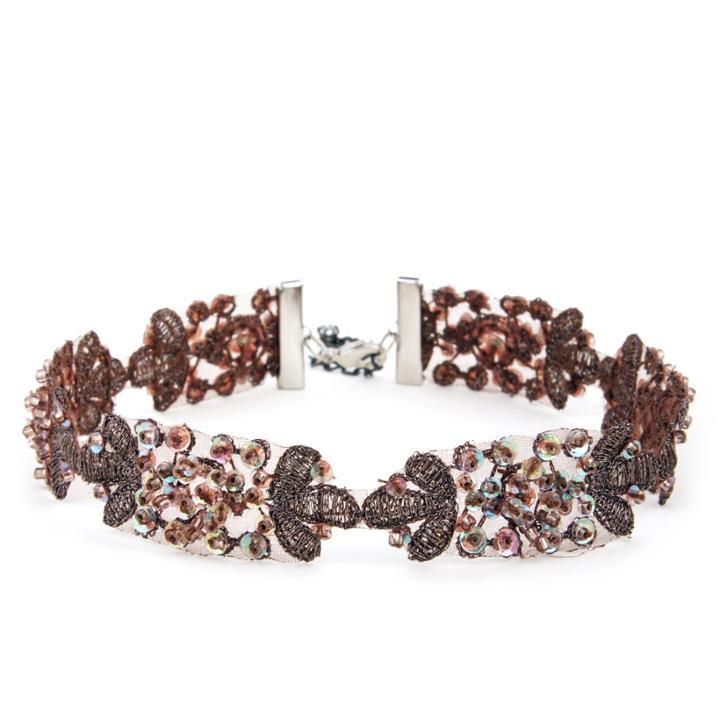 Sole Society Sole Society Beaded Choker - Purple Multi