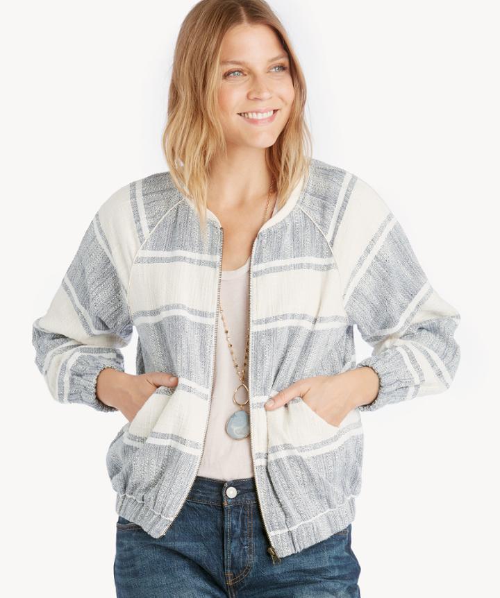 Dra Dra Luna Jacket Canal Du Midi Stripe Size Extra Small From Sole Society