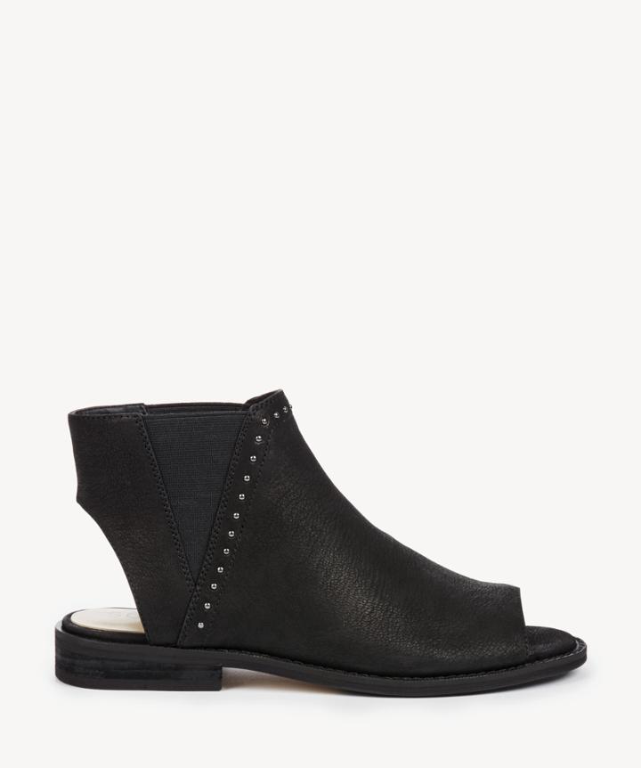Sole Society Sole Society Birty Peep Toe Bootie Black Size 5 Leather