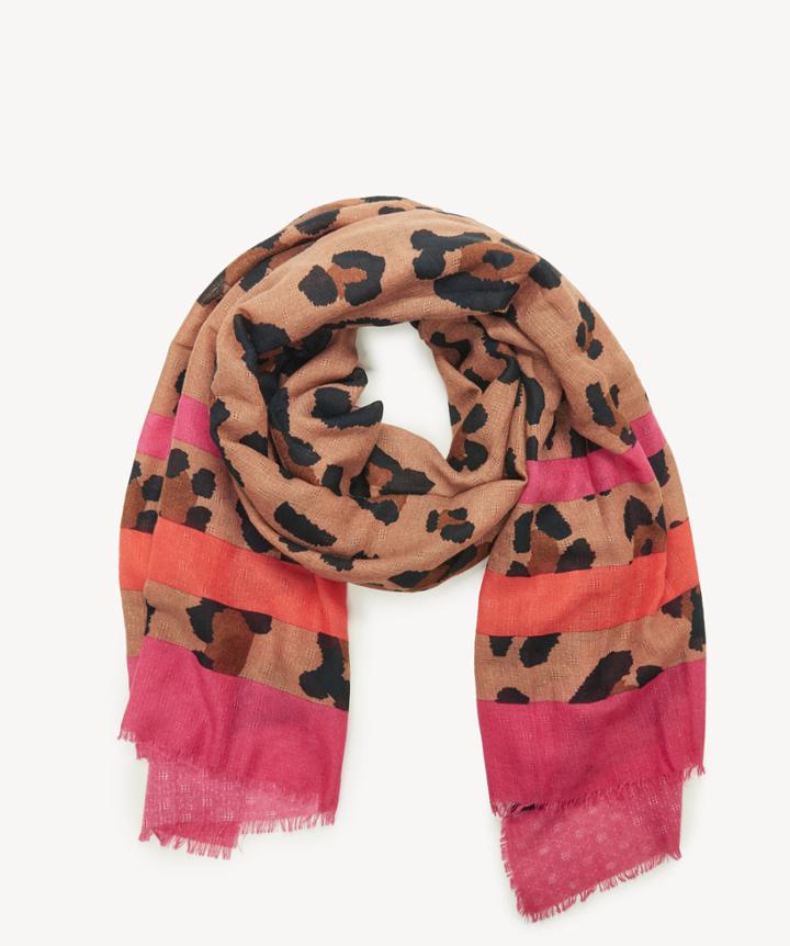 Sole Society Women's Exotic Printed Scarf Brown Combo From Sole Society