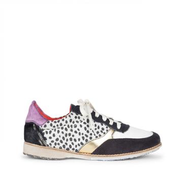Rollie Rollie Trainer Mixed Materials Sneaker - Golden Jungle-7